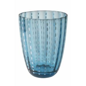 Bicchiere d'acqua Kalahari 300ml, design moderno a righe, trasparente, lavabile in lavastoviglie, bicchiere in vetro di alta qualità. - Product Image 1