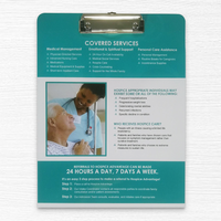 Porte-documents Weima Display personnalisé en PVC durable format A4 avec clip métallique, porte-documents avec clip, couleur personnalisée, logo personnalisé