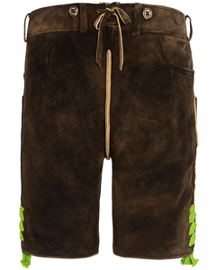 Pantalones cortos de cuero bávaro Lederhosen Pantalones cortos bávaros de lujo para hombre Pantalones de fiesta Oktoberfest - Product Image 5
