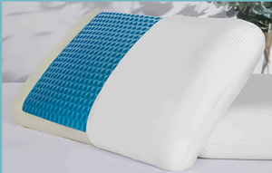 Oreiller de refroidissement en gel de luxe XXL Oreiller Visco orthopédique anti-transpiration avec soutien du cou (70x40x11/12/14 cm) - Product Image 2