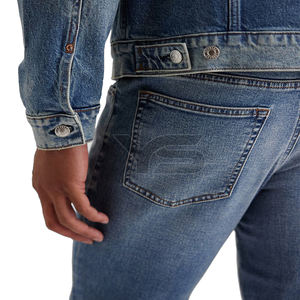 Chaqueta vaquera de alta calidad para hombre con logotipo personalizado estilo informal embalaje personalizado chaqueta de tela vaquera informal con opción multicolor - Product Image 5