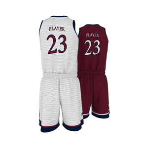 Ensemble de maillot de basket-ball double face personnalisé maillot de basket-ball laker réversible avec short chemise de basket-ball d'entraînement de jeu d'équipe - Product Image 2