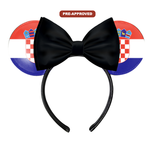Diadema Personalizada Hecha a Medida con Orejas de Ratón, Diseño Pre-Aprobado para Croacia H.E.R. Accesorios - Product Image 1