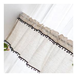 Rideaux de cuisine courts biodégradables légers stores rideau de levage multiples panneaux transparents lavables traitement de fenêtre en tulle - Product Image 5