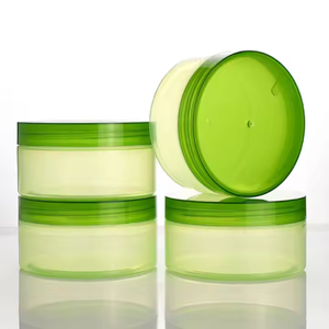 Tapa de tarros de boca ancha transparente de plástico PET de 100ml y 200mL personalizada para cosméticos de alimentos con impresión de logotipo personalizado directamente de Vietnam - Product Image 1