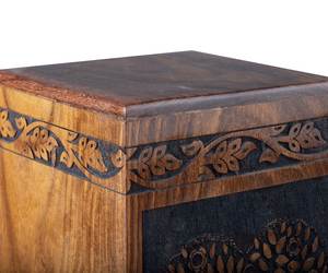 โกศไม้กุหลาบแฮนด์เมดสําหรับเถ้ามนุษย์ต้นไม้แห่งชีวิต โกศเผาศพส่วนบุคคลสําหรับงานฝีมือขนาดใหญ่ - Product Image 4