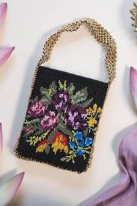 Bolso Tote Cuadrado Clásico con Diseño de Limones y Cuentas, con Bordado y Serigrafía para Uso Diario y Viajes, Promocional - Product Image 3