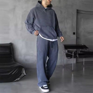 Ensemble de sweat à capuche et pantalon de survêtement imprimés bouffants personnalisés 500 Gsm pullover survêtements pour hommes ensembles 2 pièces - Product Image 1