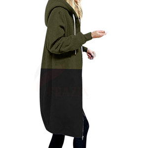 High Quality Women's Long Casual Knitted Printed Hooded Front Logo New Autumn Collection Hot Selling Durable Hoodies - Product Image 5