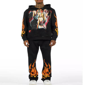 Ensemble de survêtement de jogging pour homme, tenue d'entraînement athlétique, vêtements de sport, confortable, pour la salle de sport, la course à pied, le fitness, vêtements décontractés, ensemble deux pièces - Product Image 2