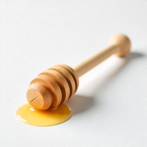 Cuchara de miel de madera orgánica Cuchara de llovizna ecológica Ideal para el desayuno diario Té y postres - Product Image 2