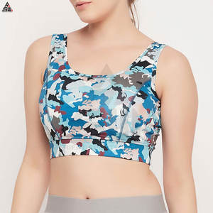 Soutien-gorge de sport pour femme, nouvelle conception tendance, fabrication professionnelle, logo personnalisé, respirant, logo frontal, soutien moyen, yoga - Product Image 4