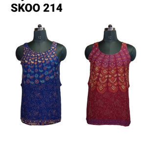 Camiseta sin mangas de algodón para mujer, estilo bohemio, moderno y a la moda, tejido corto de punto con decoración de cintas - Product Image 1