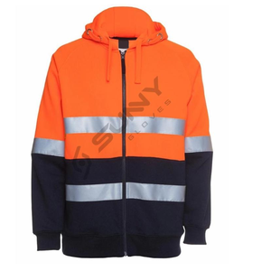 Nouveaux sweats à capuche molletonnés de travail de qualité supérieure, légers, avec fermeture éclair sur le devant, disponibles au Pakistan pour le prix de gros - Product Image 3