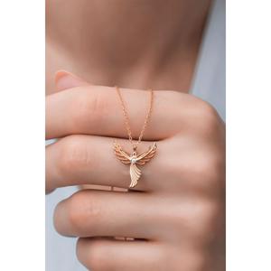 AZURIS 925 Silver Angel Pendant Necklace Elegant Fine Turkey Origin - Product Image 2