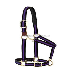 Cuello halter de nailon con diseño de rayas acolchado, alta calidad, en muchos colores, ajustable, para Barbilla y garganta, talla personalizada - Product Image 6