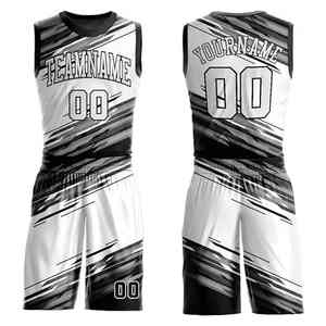 Fournisseur en gros Nouveau design de vêtements de sport Maillot de basket-ball Ensemble court uniforme de basket-ball réversible avec motif personnalisé - Product Image 6