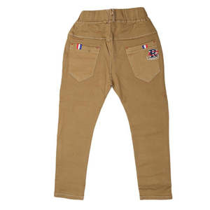 กางเกงผ้าฝ้ายเด็กชาย - สีคาเมล - Product Image 2