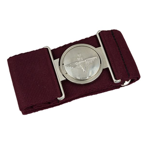 Cinturón Ceremonial de Cuero OEM con Hebilla Metálica Plateada, Calidad Premium, Hecho a Mano, Color Personalizable, Logotipo Personalizado, Talla a Medida - Product Image 3