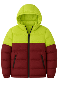 Veste d'hiver coupe-vent élégante sur mesure pour hommes Blouson à capuche matelassé à bulles Veste d'hiver chaude de qualité supérieure pour l'extérieur - Product Image 2