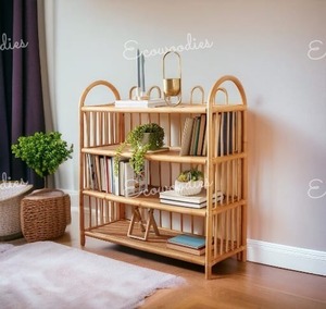 Estante de almacenamiento de bambú hecho a mano, decoración del hogar, revista, organizador de periódicos para interiores, ropa de armario - Product Image 3