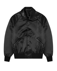 2025 chaqueta universitaria de béisbol de satén de alta calidad personalizada para hombre tela de punto a prueba de agua estilo callejero ligero para invierno - Product Image 1