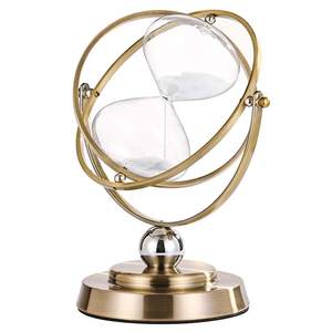 Cadeau artisanal grande couleur noire cadre métallique sablier horloge sablier sablier horloge de sable pour décoration intérieure quantité minimale de commande - Product Image 6