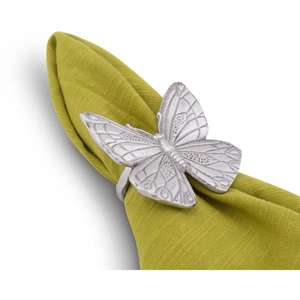 Anneau de feuille de luxe Serviette porte-mouchoirs artisanat coulé feuille d'or ronds de serviette décor de mariage accessoires de Table anneaux Unique - Product Image 4