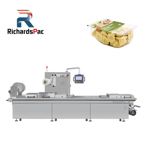 Machine de cachetage de rinçage d'azote machine de conditionnement d'atmosphère modifiée de thermoformage de carte pour la boule de fromage de boule de viande de saucisse - Product Image 5