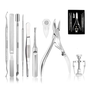 Toenail Care Set 9 Herramienta de corrección de removedor de uñas encarnadas Pedicura de pies - Product Image 1
