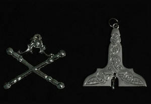 Masonic Blue Lodge Collar Oficial Joyas-Set de 12 en Plata - Product Image 5