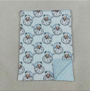 Couvertures de Noël à rayures bleues pour bébés garçons - Product Image 1