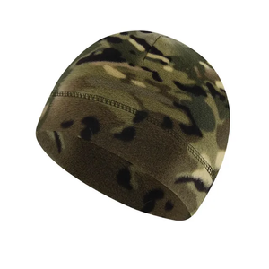 Gorro polar de camuflaje cálido con logotipo personalizado, gorro polar a prueba de viento para montar al aire libre, gorro impermeable bordado para invierno - Product Image 1