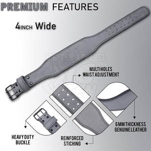 Ceinture de musculation réglable pour la salle de sport, l'entraînement de force et le soutien de la forme physique, conçue pour améliorer les performances - Product Image 5