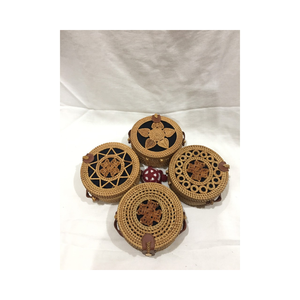 Beaux sacs à main en rotin à coque de mer, sac de plage à bandoulière, poignées en Faux cuir, doublure en tissu, Design personnalisé - Product Image 4