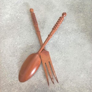 Juego de Cubiertos de Madera con Acabado Pulido, Utensilios de Madera Natural para Hogares Modernos - Product Image 3