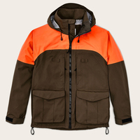 Veste de chasse pour homme, imperméable, coupe-vent, respirante, en toile épaisse, à capuche, col montant, fermeture éclair, mode d'hiver pour l'extérieur