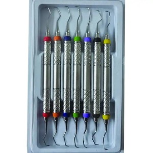 Set de Curettes Dentaires Gracey 1/2-13/14 Manuels en Acier Inoxydable, Conception CNC, Revêtement Diamant Sablé, Instruments Parodontaux - Product Image 1