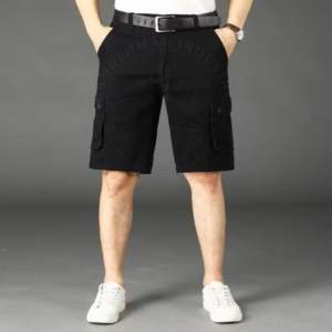 Pantalones cortos de malla personalizados a la moda, conjuntos de pantalones cortos personalizados para hombres, ropa de calle informal para hombres, cargo con varios bolsillos, informal, de algodón, multibolsillo para hombres - Product Image 1