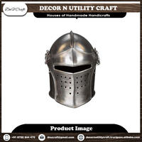 Casques de Chevalier Médiévaux Artisanaux en Acier et Laiton Gravés, Prêts pour la Bataille, Finition Personnalisée, Style Antique Hautement Traditionnel