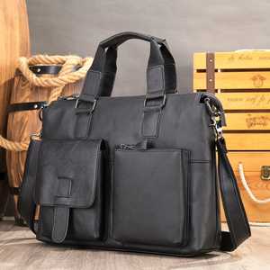 Wholesale Custom High-quality Fashion Genuine Leather <b>Men's</b> Handbag Travel Business Suitable <b>for</b> <b>Mens</b> Laptop <b>Bag</b> Briefcase - Product Image 1