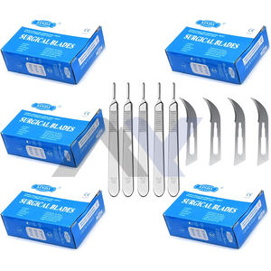 Mango de bisturí de acero inoxidable #8 - Compatible con cuchillas de bisturí de tamaño #20, 21, 22, 23, 24, 25, 60, 70-Quirúrgico de precisión - Product Image 1