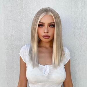Peluca Gwen de 12 Pulgadas, Estilo BOB, con Frente de Encaje, Lacia, Rubio Ceniza con Reflejos Balayage Blancos, BL66217-1 - Product Image 6