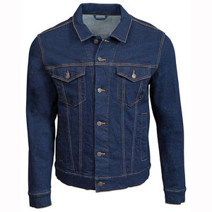 Nouvel arrivage de Streetwear de mode de printemps veste en jean enduite 100% coton pour hommes conception personnalisée de haute qualité déchiré personnalisable - Product Image 5