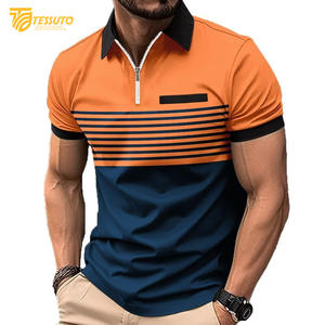 Haute qualité hommes pour polo dernière conception respirant tenue décontracté bas quantité minimale de commande personnalisé grande taille Options personnalisables - Product Image 5