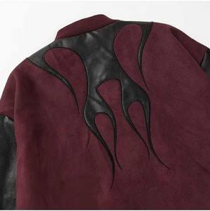 Haute qualité Patch personnalisé en cuir broderie surdimensionné Varsity Baseball Letterman veste avec appliques pour hommes pour l'hiver - Product Image 3