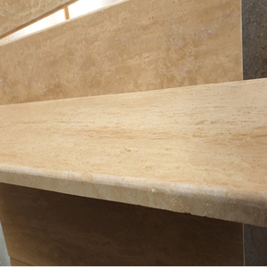 2025 cổ điển ánh sáng màu be travertine cửa sổ Ngưỡng Cửa chéo & tĩnh mạch cắt Matt kết thúc đầy & mài kích thước được thực hiện trong vật liệu đá cẩm thạch TURKIYE - Product Image 6