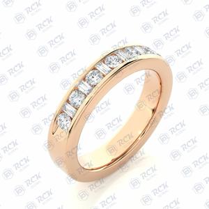 1.50 tcw แหวนเพชรโมอิสสีทอง18K พร้อมเพชรสำหรับงานแต่งงานของผู้หญิงครบรอบแต่งงานหรือของขวัญวันเกิด - Product Image 4