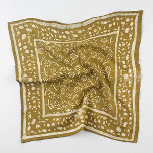 Pañuelo cuadrado personalizado con estampado de bloques de algodón para mujer, pañuelo clásico de algodón 100%, novedad - Product Image 2