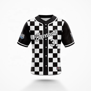 Venta al por mayor personalizado sublimado béisbol Jersey personalizado béisbol Jersey hombres equipo diseño estilo softbol uniformes - Product Image 1